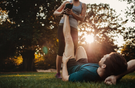 Calf strains can occur when running, jumping, or performing other uncoordinated movements