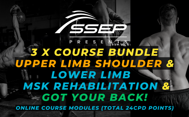 3 Course Bundle - Lower Limb, Upper Limb and Lower Back Learning Modules (24 CPD)